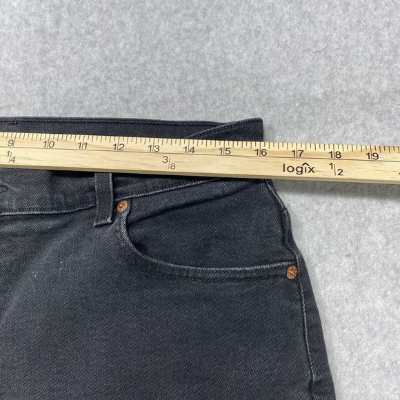 Levi’s 550 Jeans Womens 32x29 Black Relaxed‎ Fit Tapered Denim Faded Distressed - Picture 2 of 14